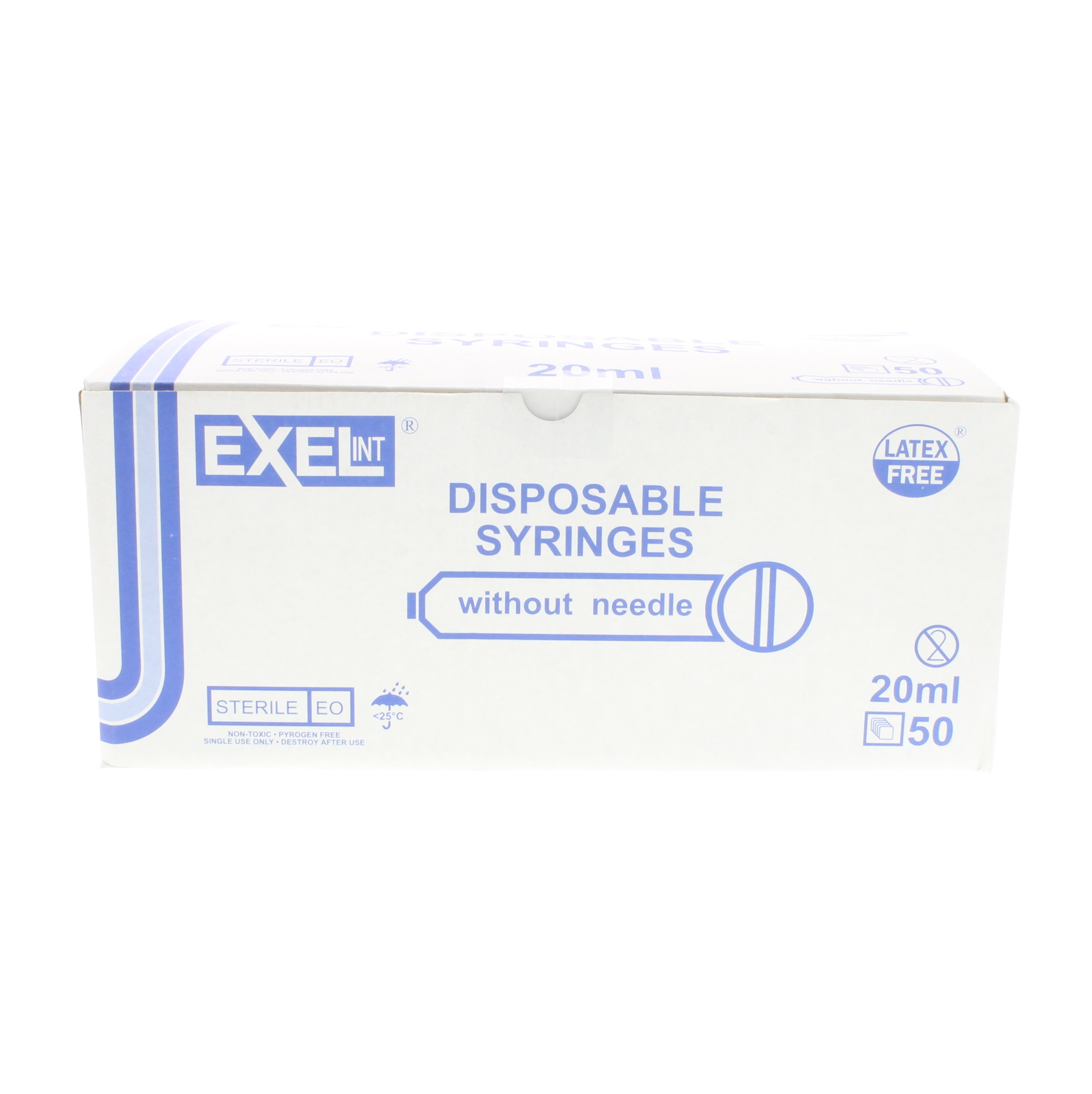 Exel 20-25cc Syringe (Luer-Lock) - Box/50